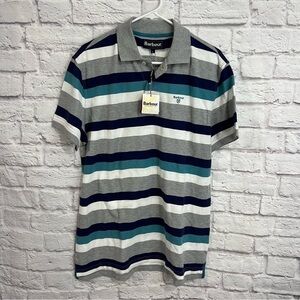 Barbour men’s Sports Polo Shirt medium cotton nwt